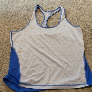 Zella Blue and Gray Tank Top